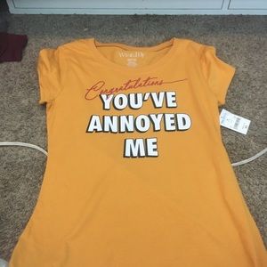 Mustard yellow t-shirt